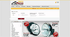 Desktop Screenshot of moto-pieces.com