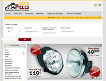 Tablet Screenshot of moto-pieces.com